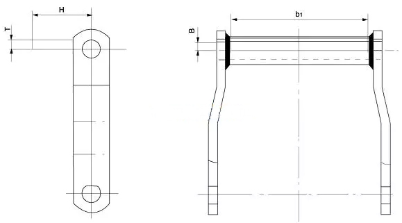 Offset Sidebar Welded Chain