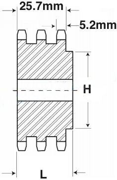 06B-3 Chain Sprockets drawing