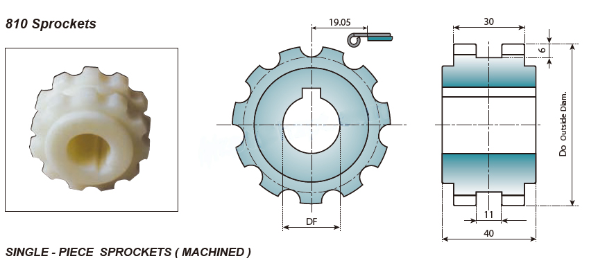 810 Chain idler wheels