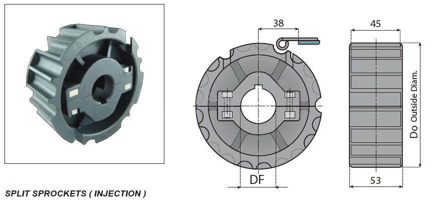 881TAB Chain sprockets