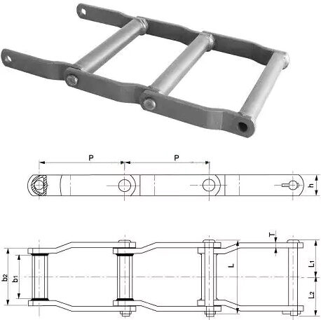 Welded Offset Sidebar Chain