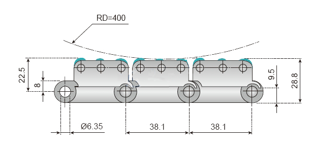 Straight Running Flat-top Chain