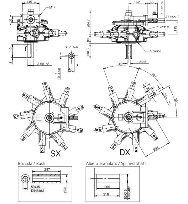 Side Rake Section Side-Delivery Rake Gearbox S12 - China - Manufacturer - supplier