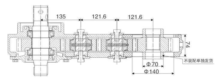 1ZS-380 Lawn Mower Gearbox