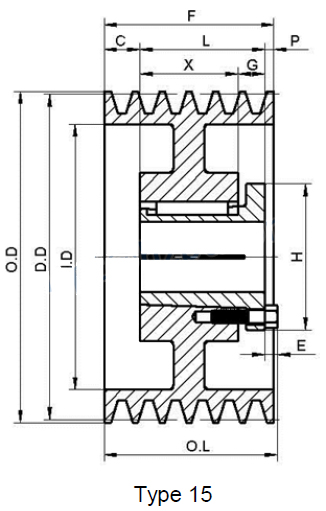 6TC Series Cast Iron Sheaves