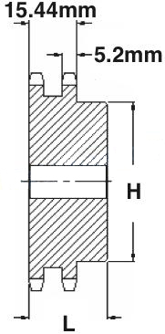 06B-2 Metric Chain Sprockets