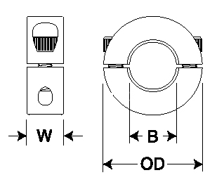 shaft collars drawing