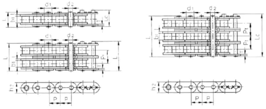 Stainless steel Roller Chains with straight side plates (A series)