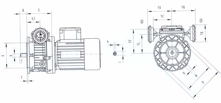 TXF Series Planet Cone-disk Stepless Speed Variator