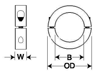 Inch Series Shaft Collars With Double Splits