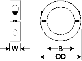 Inch Series Double Splits Shaft Collars