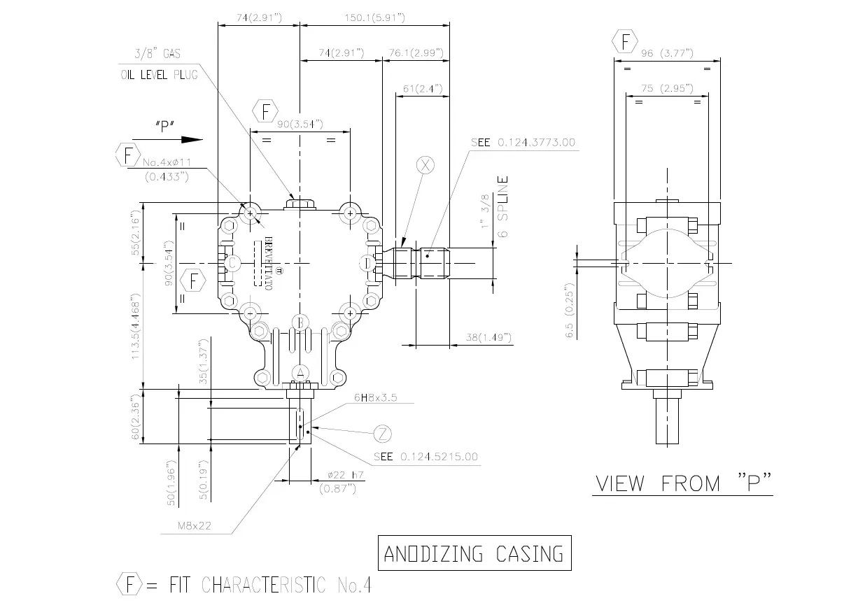 Comer Code T-25 Flail Mower Gearbox
