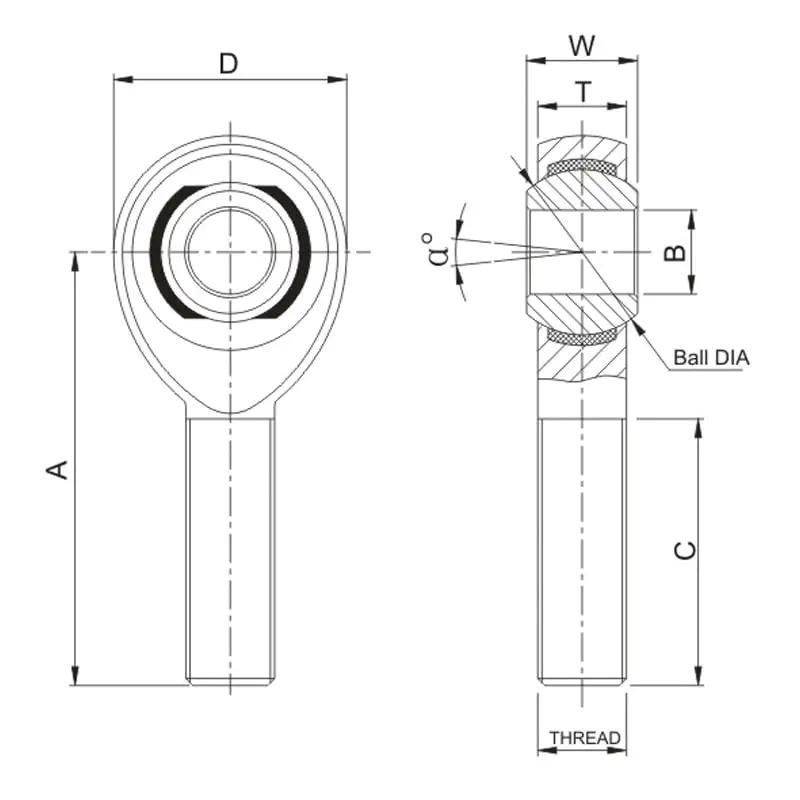 Exarane Injection Rod Rod Ends PXM - China - Manufacturer - supplier