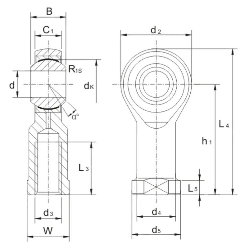 Rod Ends Bearing SI..T/K
