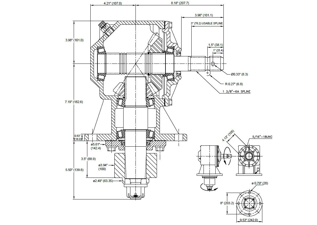 RC71 Rotary Cutters Gearbox