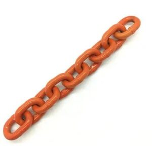 G100 Orange Plastic Coated Link Chain