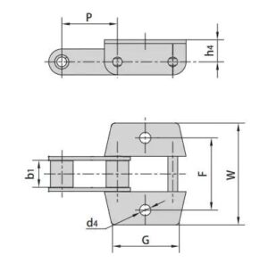 C Type Steel Agricultural Chain Attachments