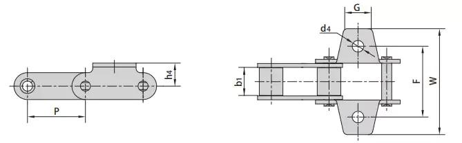 c type chain drawing