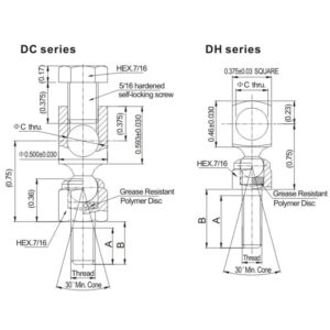 Ball Joints DC DH series