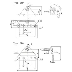 BRK BDK series Brackets