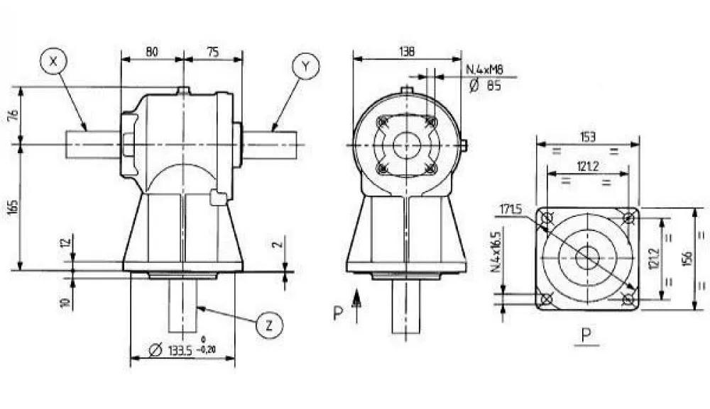 Comer LF-141A Rotary Mowers Gearboxes