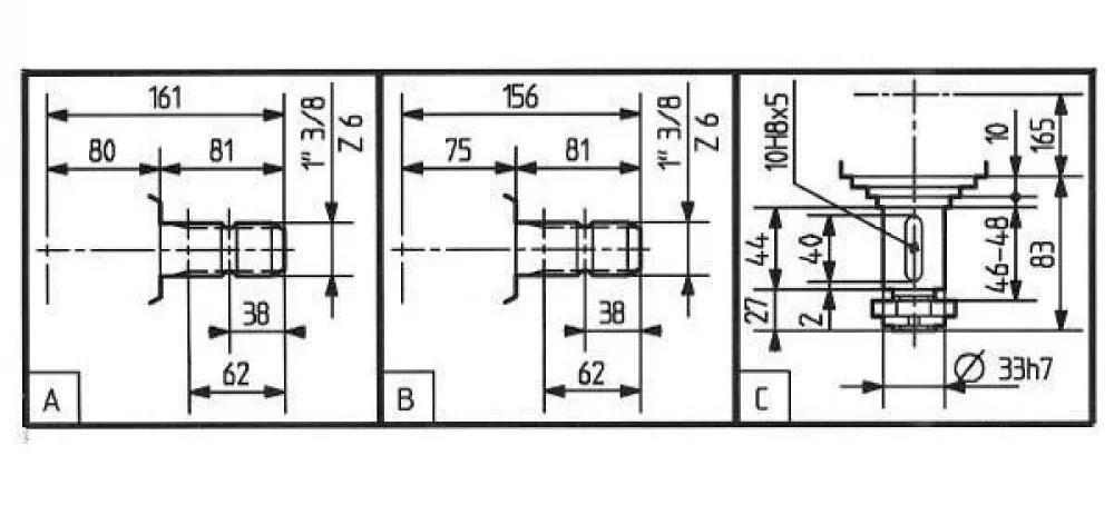 Comer LF-141A Rotary Mowers Gearboxes