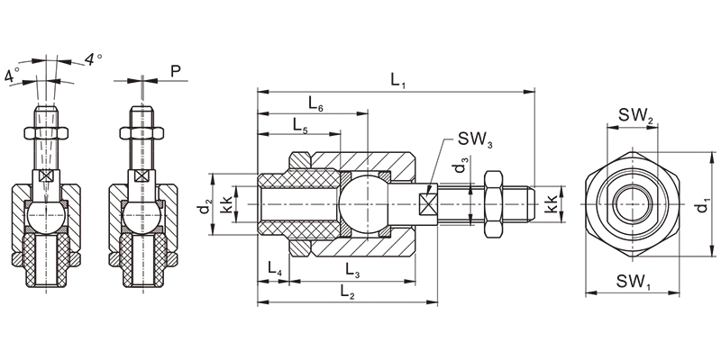 Self-aligned Articulated Couplings