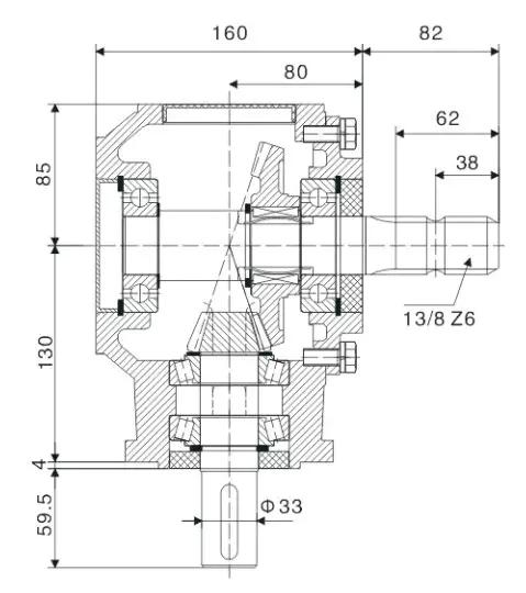 9.310 Rotary Tiller Cultivator Gearbox