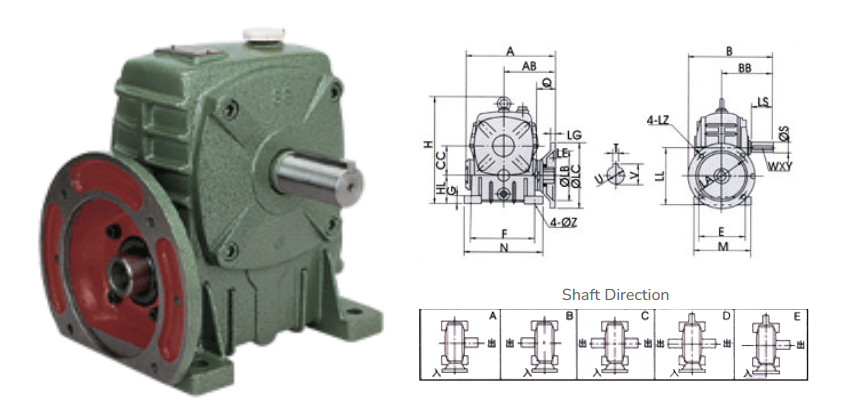 DA Series Worm Gear Reducer