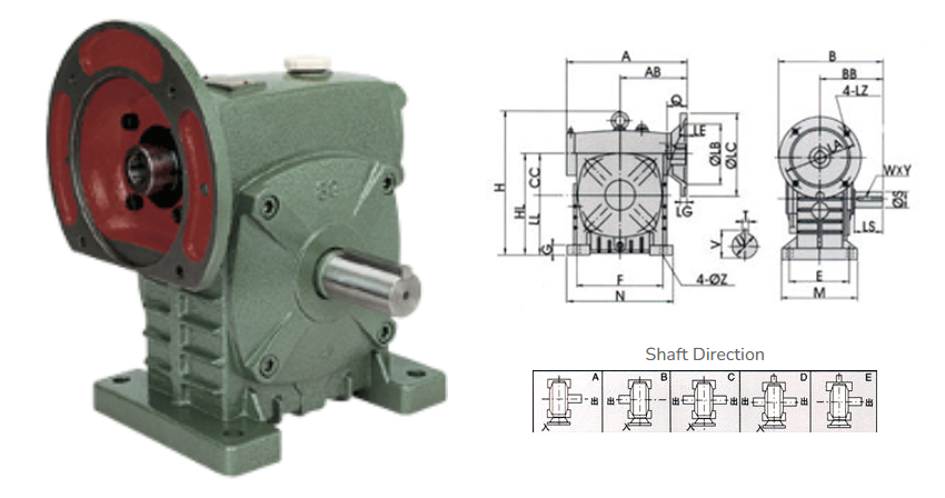 DS Series WPDS Worm Gear Reducer