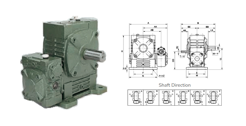EWA Series Double Worm Gear Reducer