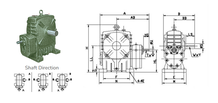 FA Series Double Worm Gear Reducer