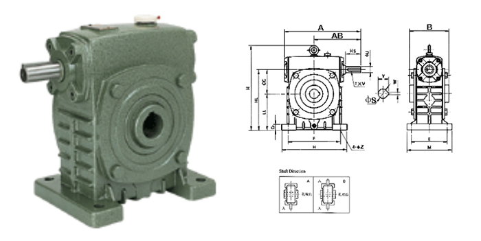 KS WPKS Series Worm Gear Reducer 
