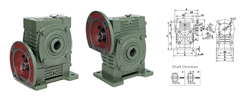 WDKA WDKS Series Worm Gear Reducer
