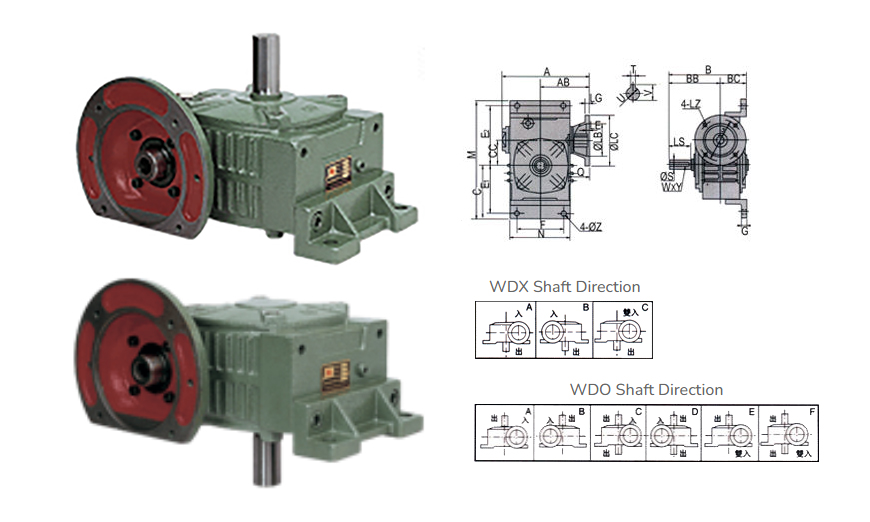 WDX WDO Series Worm Gear Reducer
