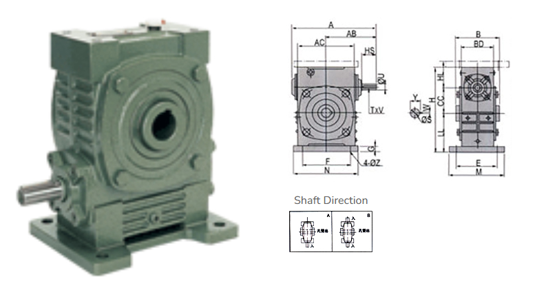 WKA Series Worm Gear Reducer
