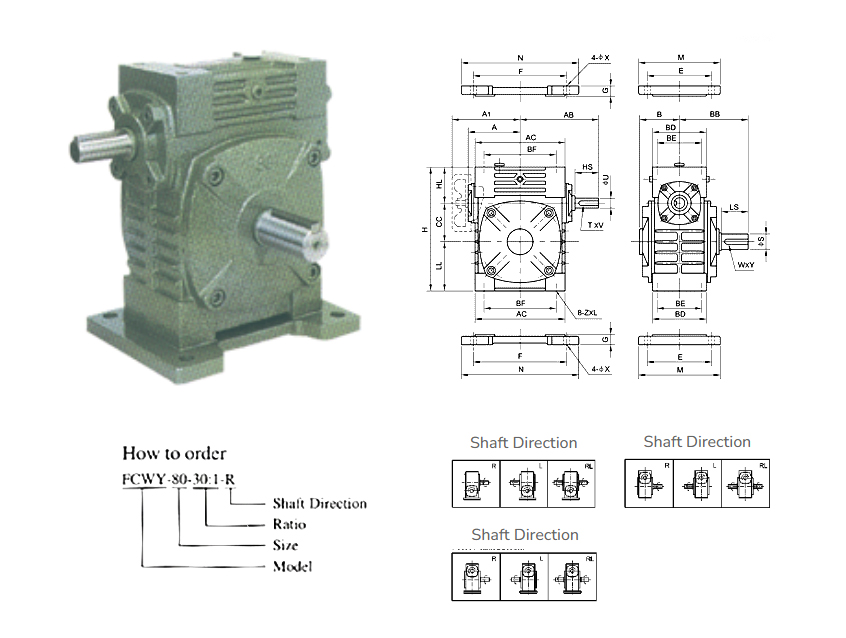 WY Series Worm Gear Reducer
