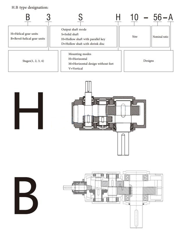 B Serial Bevel Gearbox