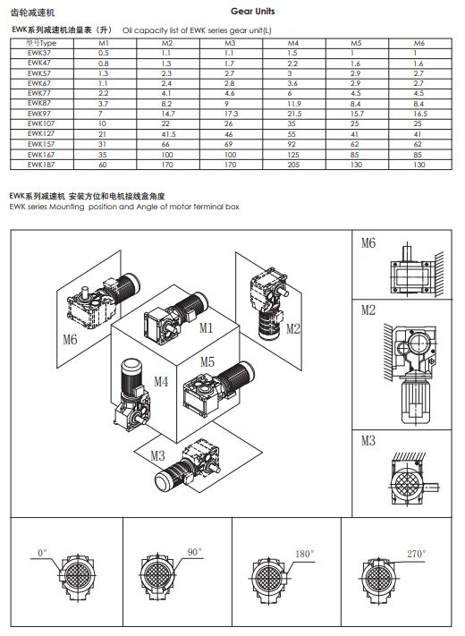 Helical bevel geared motor