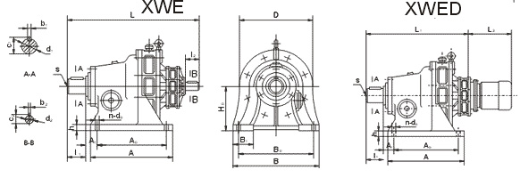 XWED Type Cyclo Drive Gearbox