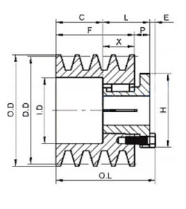 4TC Series Cast Iron Sheaves