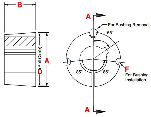 1008 Taper Lock Bushings