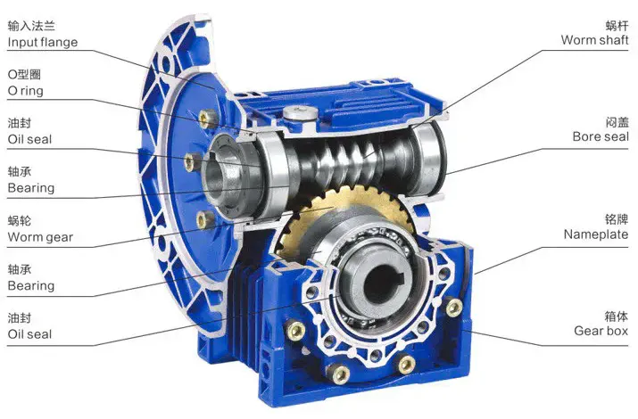 NMRV F worm gearbox with Flange Output