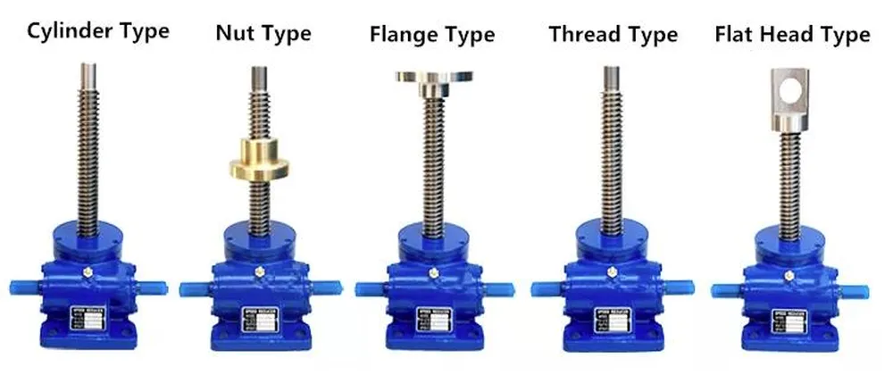 Double Input Shafts Worm Gear Screw Jack