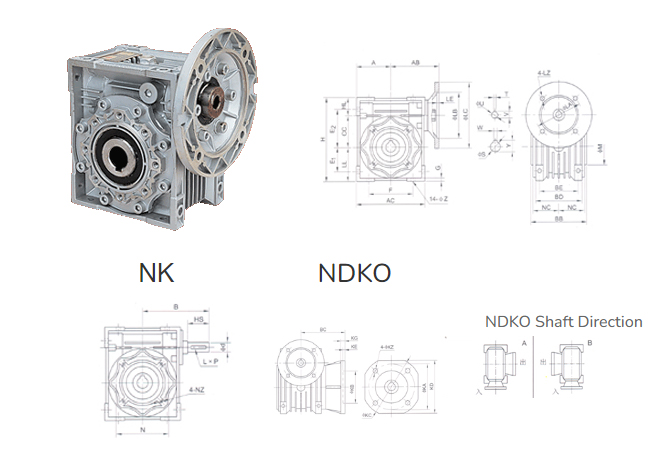 NDK Series Worm Gear Reducer