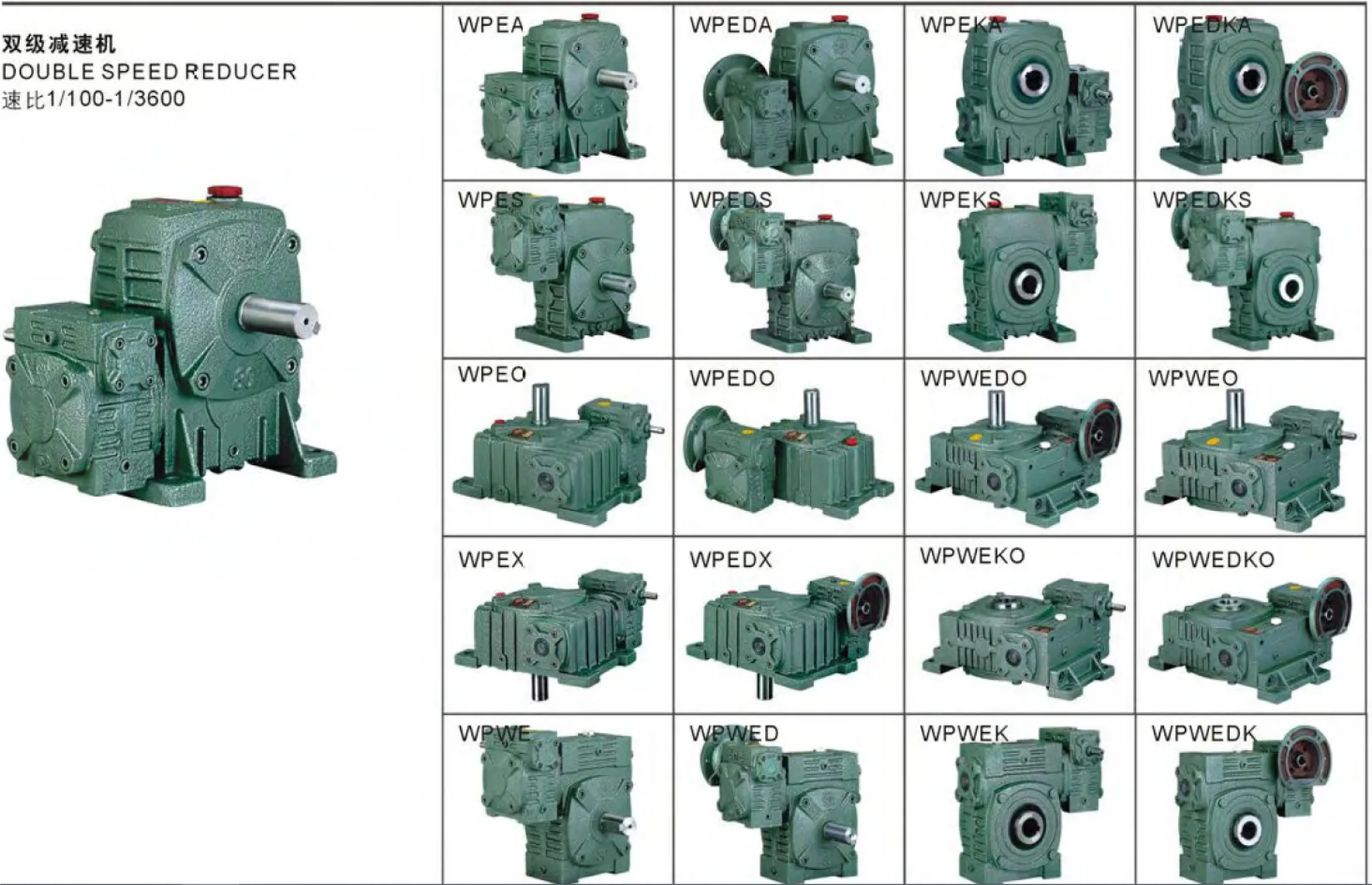 WPWT Series Universal Speed Worm Gearboxes