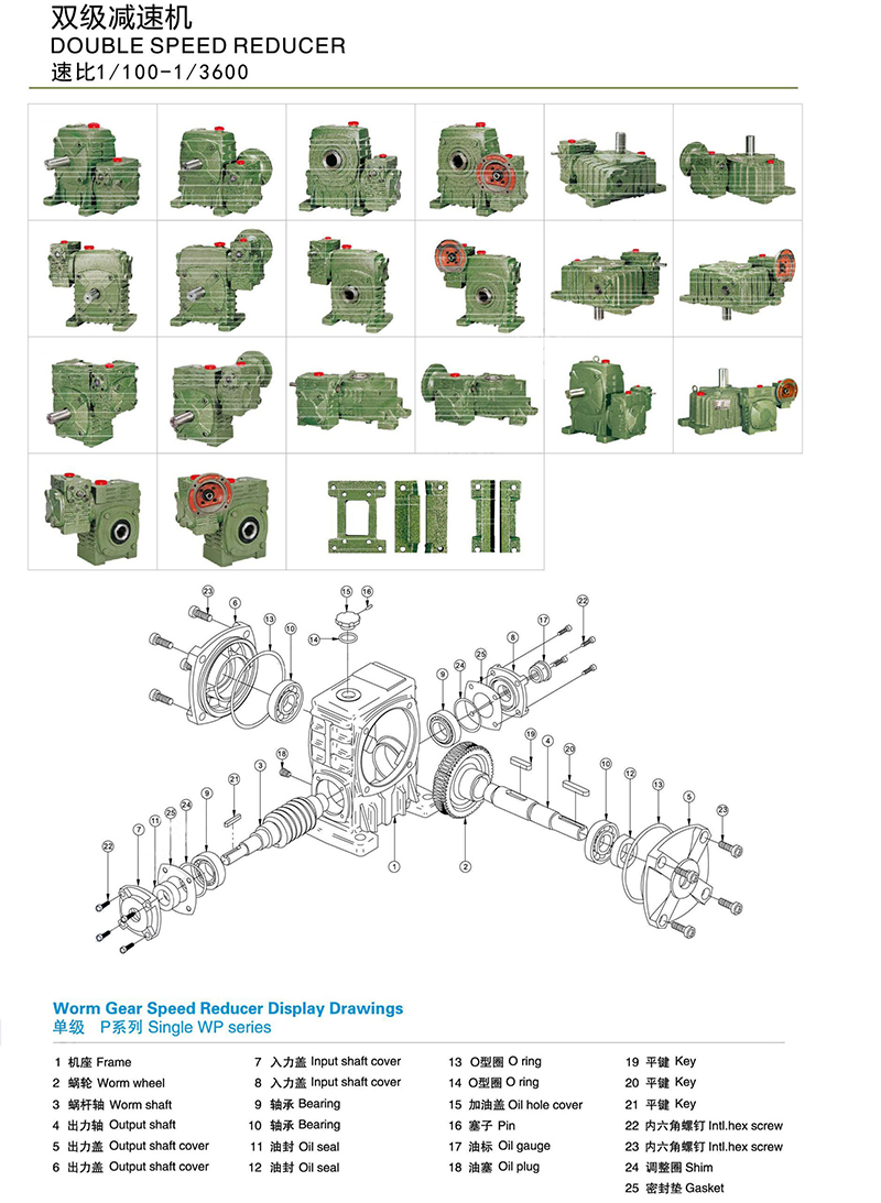IRON SHELL WORM GEAR REDUCER