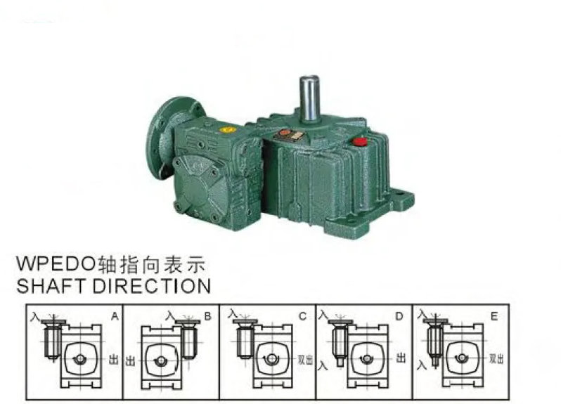 WPEDO Series Double Stage Worm Gearboxes