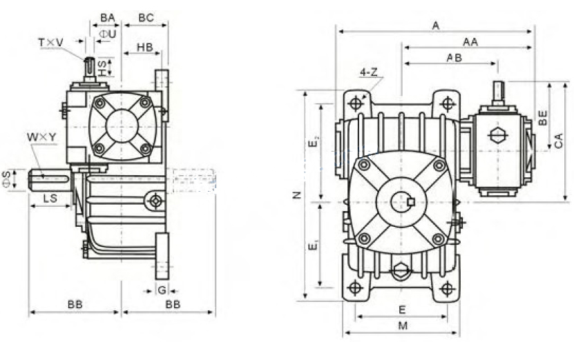 WPEO Series Worm Gearboxes