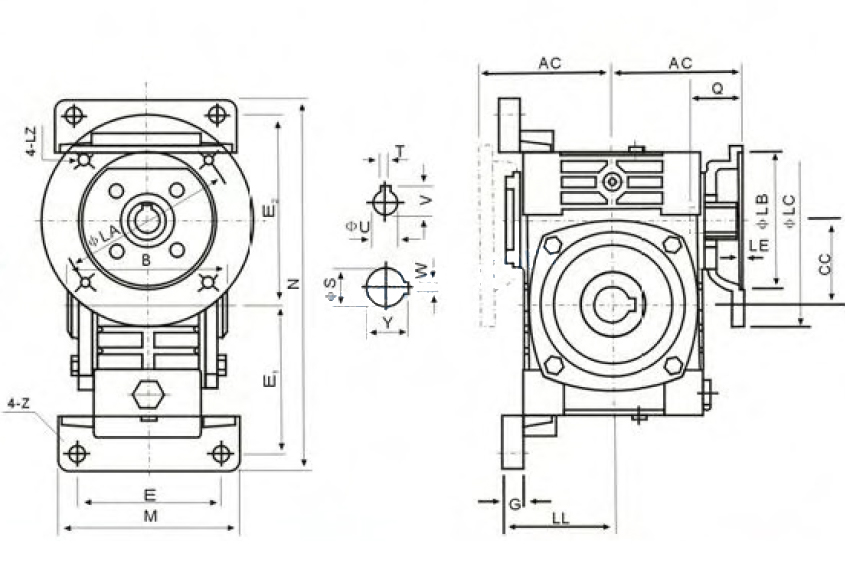 WPWDKT Series Worm Gearboxes